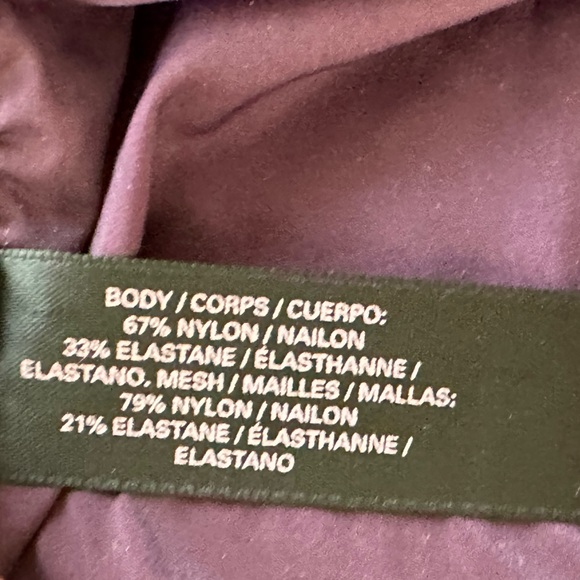 Victoria’s Secret Eggplant Bodysuit with sheer panels along the sides, 34C - Picture 12 of 14